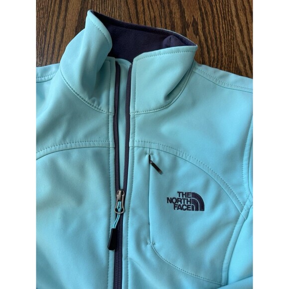 The North Face TNF Apex Bionic FZ Softshell Windwall Jacket XS Turquoise Blue - Picture 2 of 11